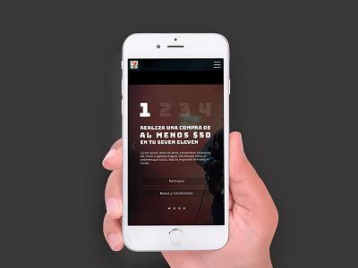 Responsive Site art button mobile register steps ui ux