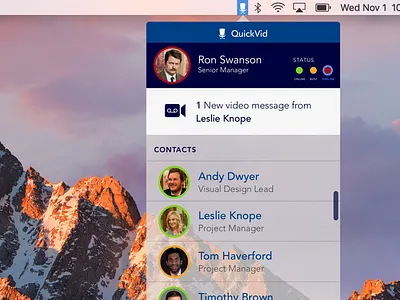 QuickVid communication lightweight macos video video conferencing workplace
