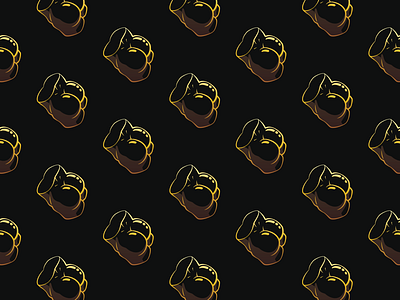 Butt of Gold butt dark gold humor illustration nsfw pattern