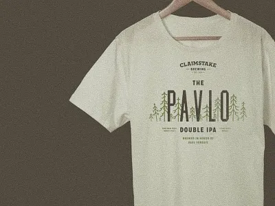 Claimstake Pavlo T-shirt agfr beer brew brewery claimstake brewing craft brewing grits indie beer pavlo tshirt