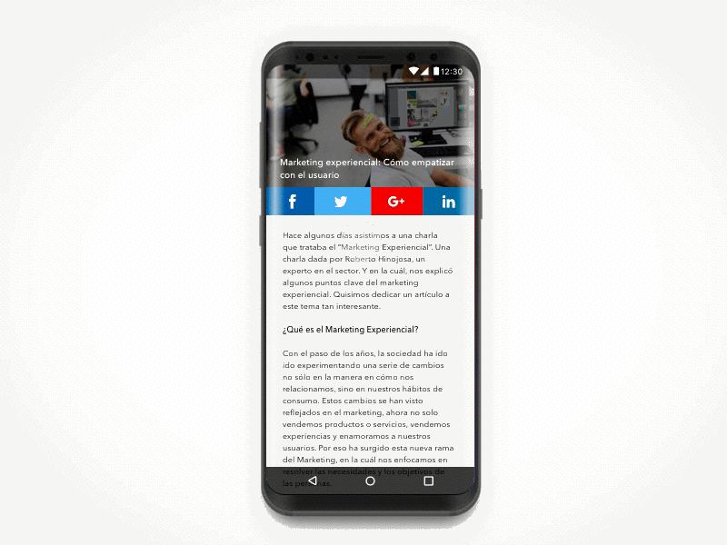 Social Share app blue dailyui social twitter ui