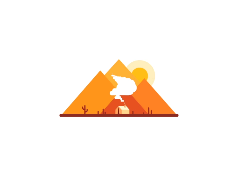 Day 53-54 Epicurrence 100daysofmotion aftereffects animation camping epicurrence motion mountain tent the100dayproject