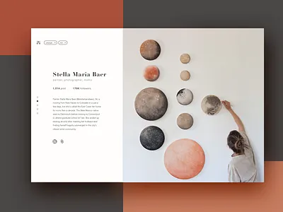 Daily UI 006 - Profile Page artist daily ui 006 dailyui instagram profile profile page web web interface