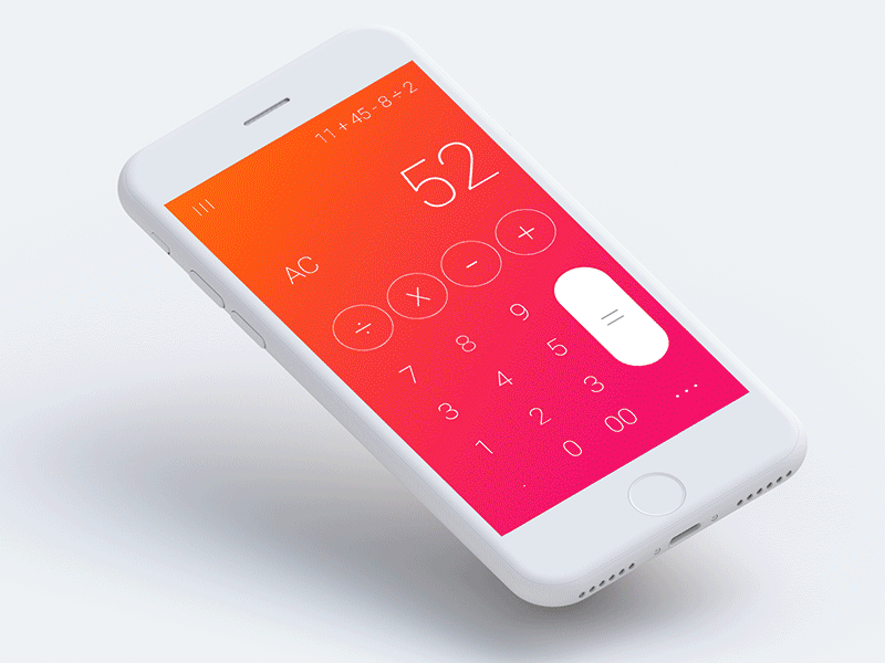 Calculator Mobile App best shots best ux designer calculator gmarellile ios mongi ayouni tunisia ui uitrends user experience user interface ux