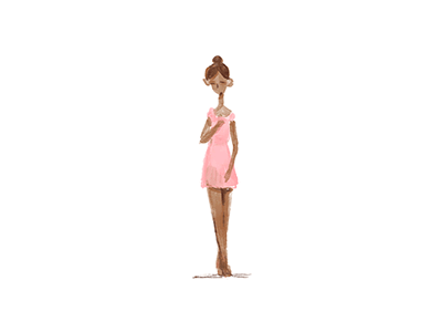 Graceful Bow animated gif animation bow bowing character animation cute dancer girl graceful