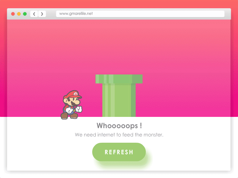 No Internet Animation best shots best ui ux designer gmarellile mongi ayouni super mario tunisia ui uitrends user experience user interface ux