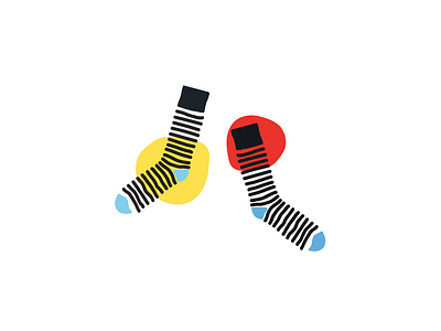 Walk icon iconography illustration painting socks walk zklm0000