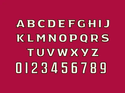 Los Angeles Aztecs Typeface aztecs design font football los angeles sports sports branding theuflproject type design typeface typography