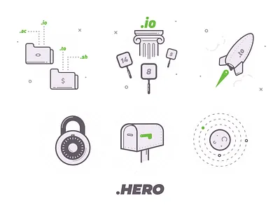 DomainHero Icons domain icon space