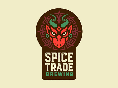 Spice Trade Brewing Logo brewery exotic logo mandala mayan nepal spice trade