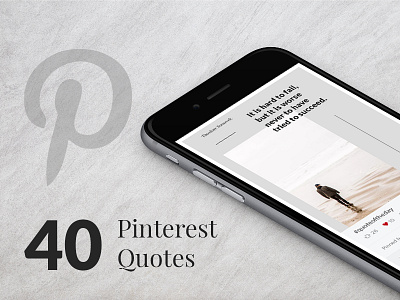 40 Pinterest Quotes inspirational minimal pinterest pinterest quote pinterest template quote quote template quotes social media social media template web donut