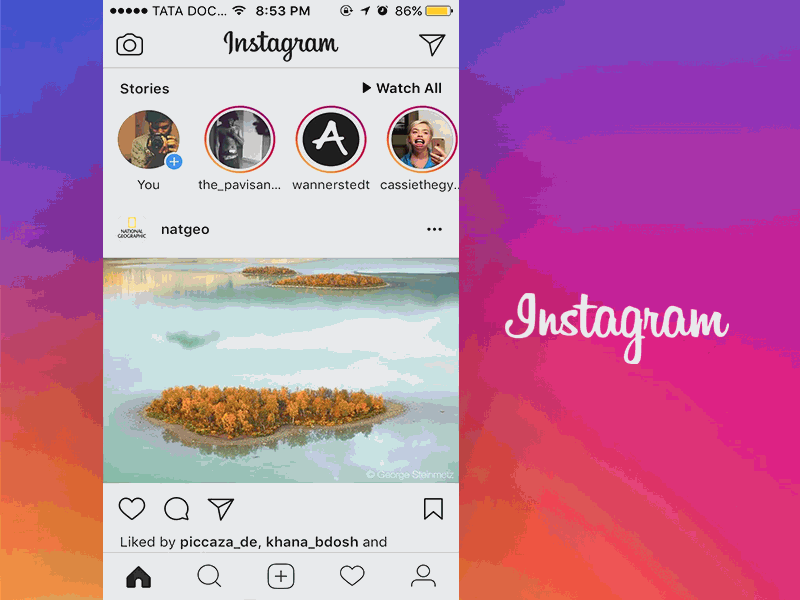 Instagram saved hashtags concept instagram principle sketch ui usability ux