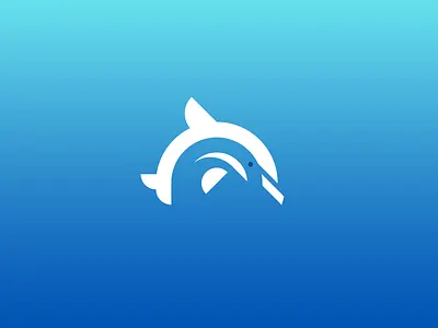 Dolphin dolphin icon logo vector