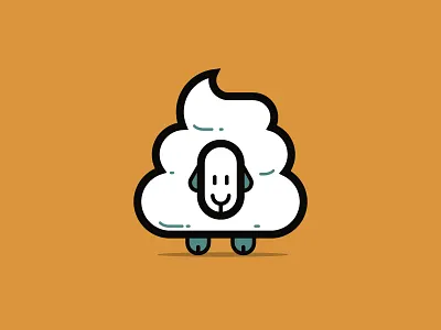 Sheeple illustration poop sheep