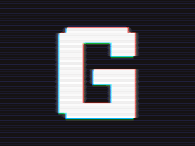 Glitch alphabet fi glitch lo logo motion