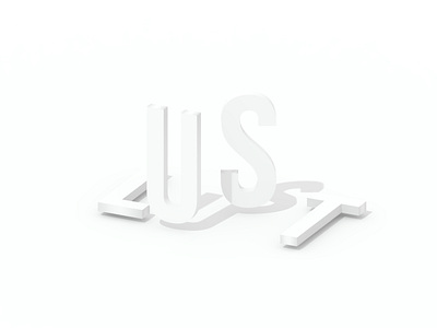 lUSt 3d model 3d render blender 3d emilioriosdesigns love lust type typography