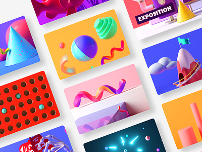 Motion Journey No. 1 3d animation c4d colorful illustration motion presentation shapes