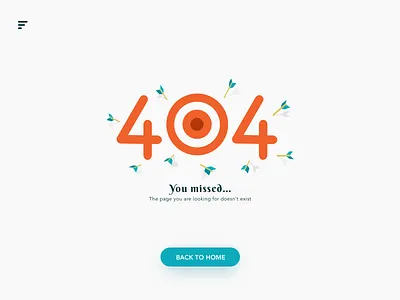 Daily UI 008 - 404 Page 404 daily ui 008 dailyui darts error error page web interface