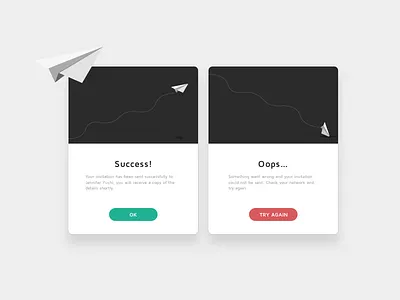 Daily UI 011 - Flash Message app confirmation daily ui 011 error error message fail flash message pop up popup window success success message ux