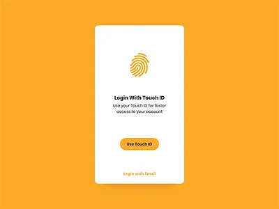Daily UI #1: Sign Up 001 daily ui sign up touch id