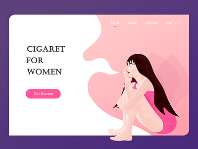 Cigaret for women girl pink ui web