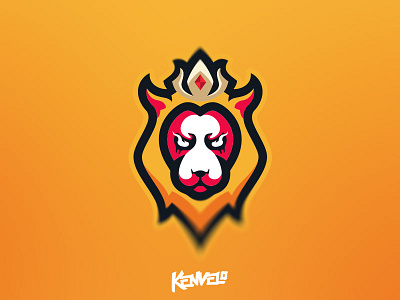 Royal Lion Pre-Made Mascot (For Sale) branding esports for sale illustration kenveloart lion logo mascot pre made royal sports