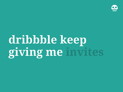 Invite Thing dribbble dribbble invite invite