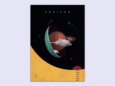 Jupiter2 app dribbble illustration jupiter landing page mobile music roy solar system space suvo website