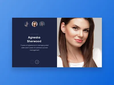 Minimalistic slider layout picture slider ui website