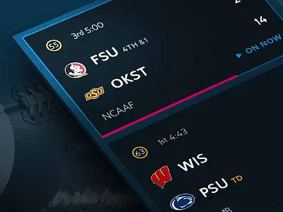 iPhone sports layout iphone sports