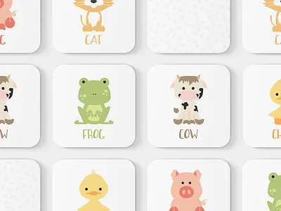 Farm Animals Toddler Match Game animal art animal illustrations baby animals card games farm animals kids games memory game toddler game