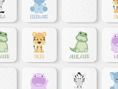 Zoo Animals Toddler Match Game kids activities match game toddler zoo animals