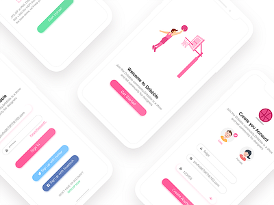 Login and registration application design dribbble illustration interface ios11 page ui ux