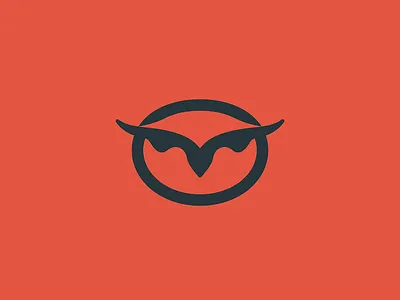 Owl animal bird head icon logo mark nature owl symbol vector