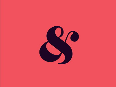 And lettering logo symbol typography vector