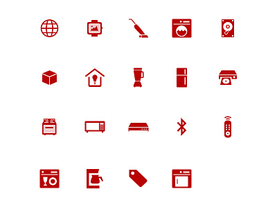 CNET Appliances navigation icons cnet illustration vector illustration