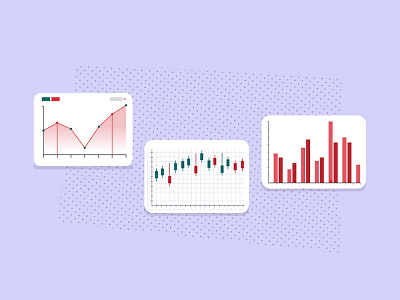 Charts adobe charts explainer flat illustration illustrator motion pattern stock market vector video