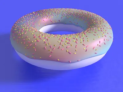 Donuts 3d b3d blender daily donuts render three.js