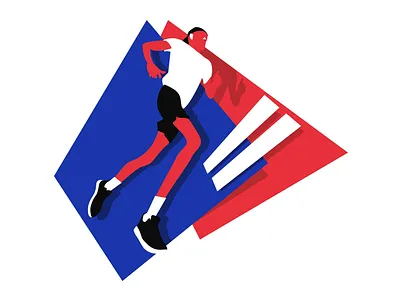 Marathon character illustration marathon run running sport