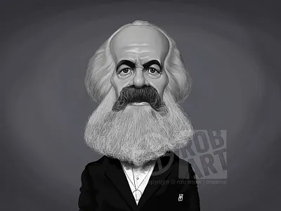 Karl Marx activist beard caricature celebrity communist face illustration karl marx politics revolution russia theories
