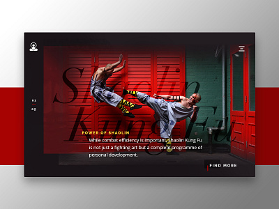 Shaolin Kung Fu combat concept design fighting flat kung fu marital arts minimal ui ux web