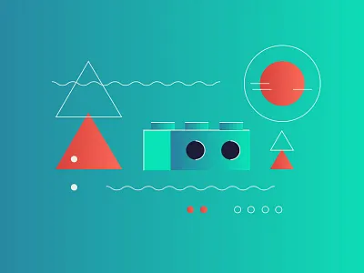 Lego Study 04 abstract block brick geometric gradient illustration lego line art shapes