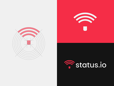 Status grid logo network parachute platform signal status structure system