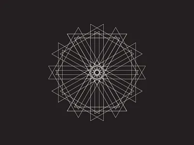 Daily Stem Art Geometric Experiment 029 algebra geometry line math mathematics rotate steam stem triangle