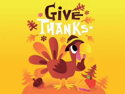 Cartoon Thanksgiving Turkey autumn cartoon fall fun happy holiday illustration thanksgiving turkey vector