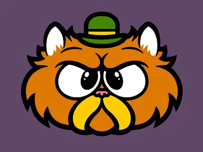 Sir Wilford cat design hat illustrator pet vector wilford wilford brimley