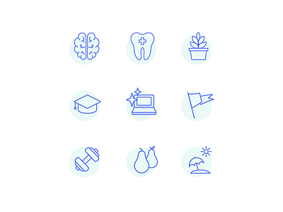 Logojoy Work Perks careers icon design icon set logojoy work perks