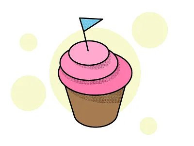 Cupcake adobe illustrator cupcake dessert illustration illustrator vector