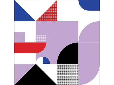 Kaleidoscope Poster Series 1, Poster 3 blue colorful geometry graphic design illustration kaleidoscope modern playful poster print design purple red