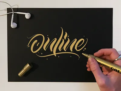 Online brushtype calligraphy cursive handlettering handmadefont handmadetype lettering script type typo typography